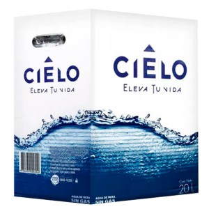 Cajas de agua Cielo 20 litros descartable