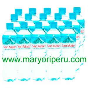 Agua mineral San Mateo sin gas 600 ml x 15 botellas