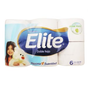 Papel Higienico Elite Doble Hoja X 6 unid.