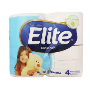 Papel Higienico Elite Doble Hoja 4 unid.