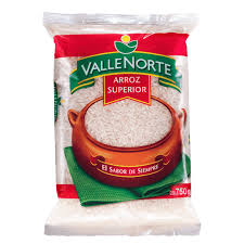 Arroz valle norte extra x 750 gr