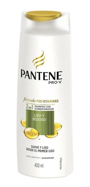 Shampu pantene con acondicionador 2 en 1 x 400 ml